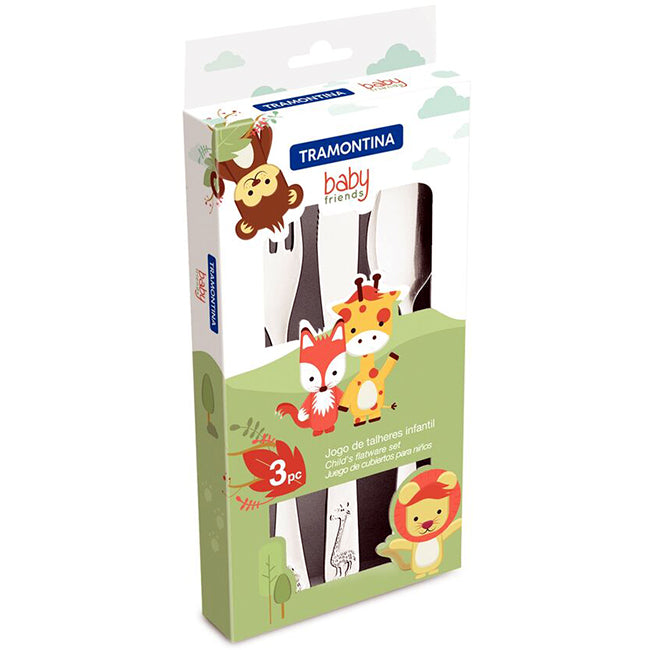 Tramontina Baby Children's Cutlery Set, 3pc