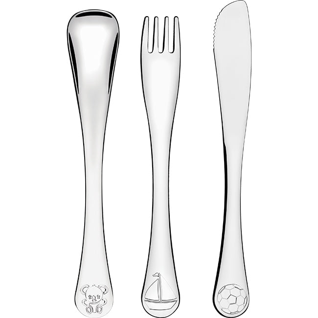 Tramontina Le Petit Children's Cutlery Set For Boys, 3pc