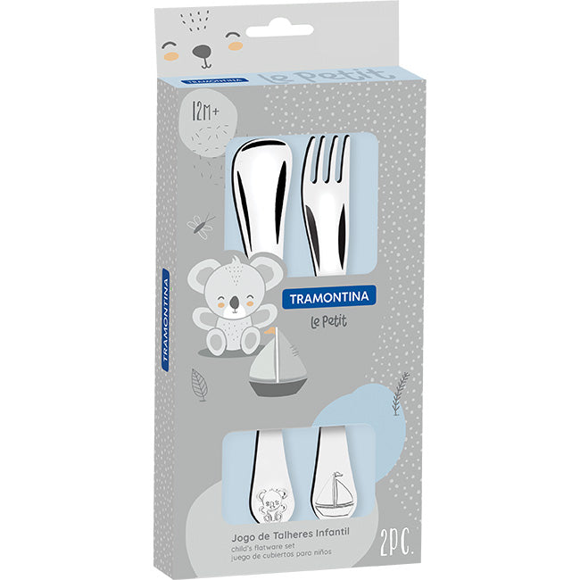 Tramontina Le Petit Children's Cutlery Set For Boys, 2pc