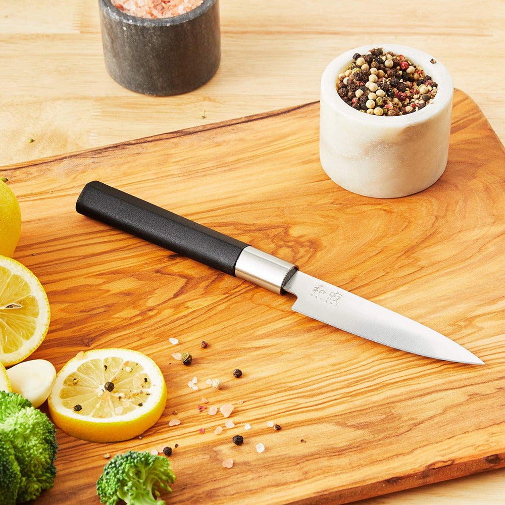 KAI Wasabi Black Utility Knife, 15cm
