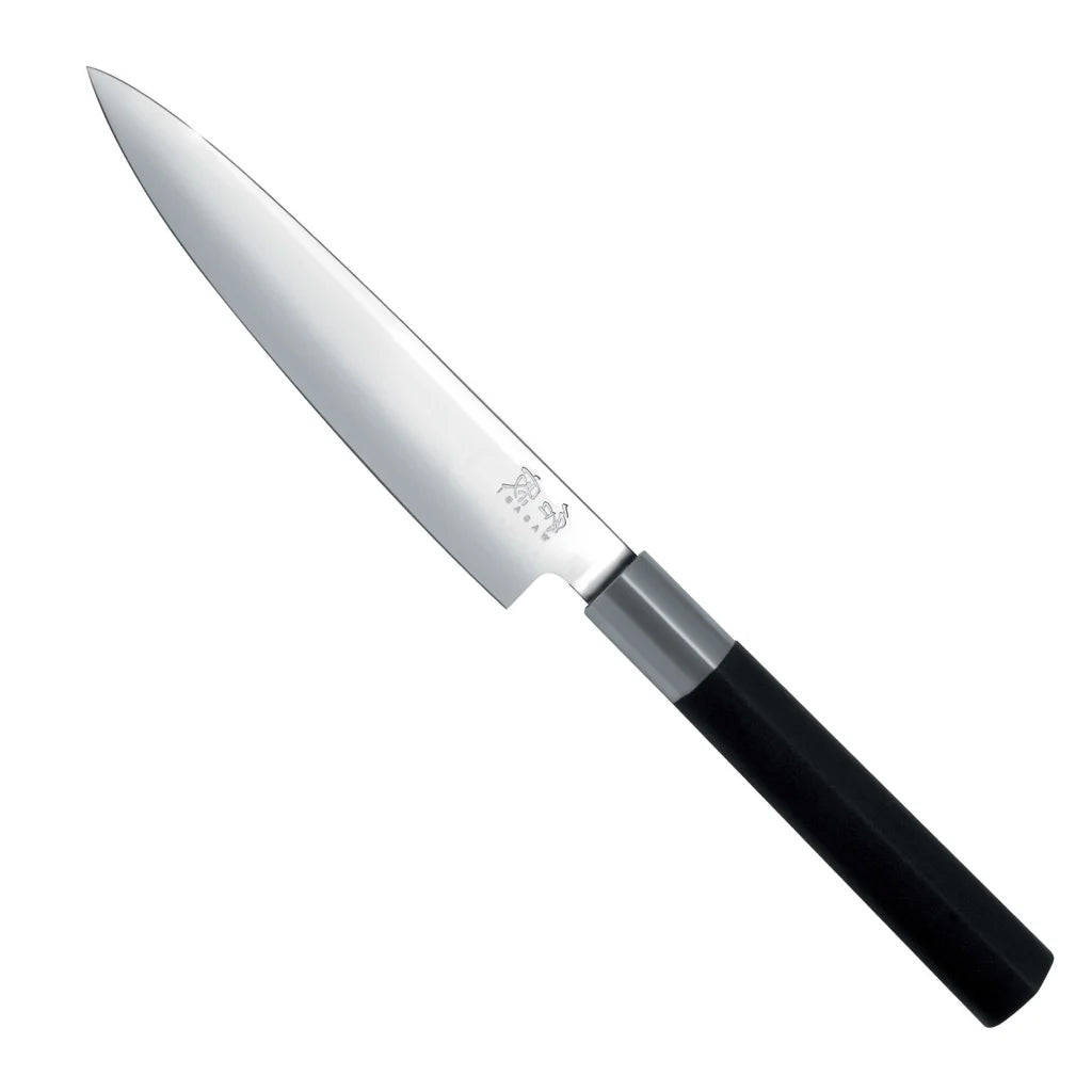 KAI Wasabi Black Utility Knife, 15cm