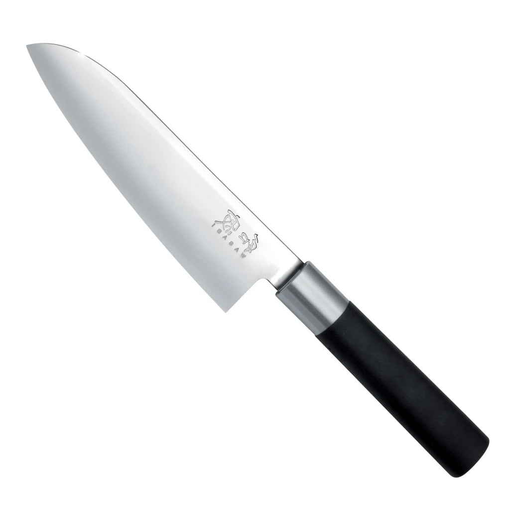 KAI Wasabi Black Santoku Knife, 16cm