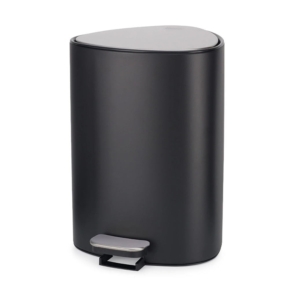 Joseph Joseph EasyStore™ 5L Matte Black Bathroom Pedal Bin