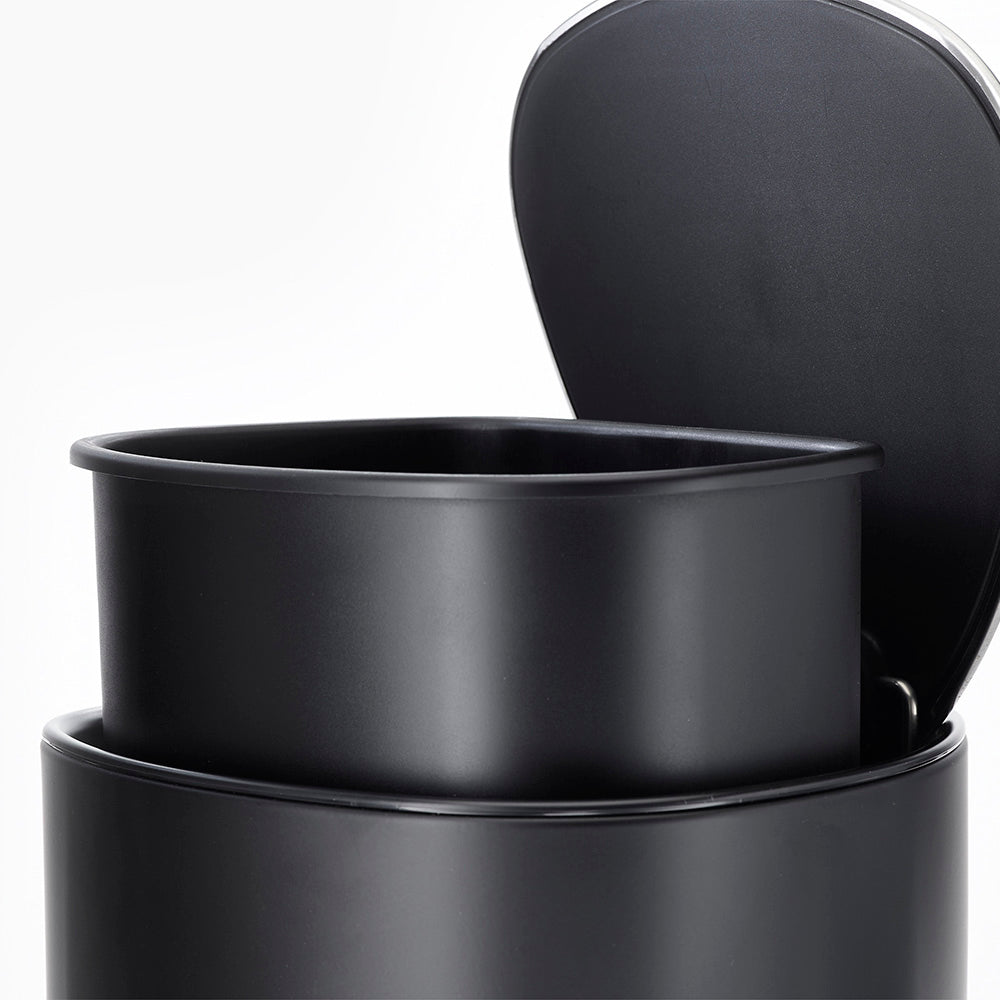 Joseph Joseph EasyStore™ 5L Matte Black Bathroom Pedal Bin