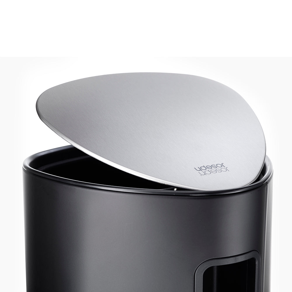 Joseph Joseph EasyStore™ 5L Matte Black Bathroom Pedal Bin