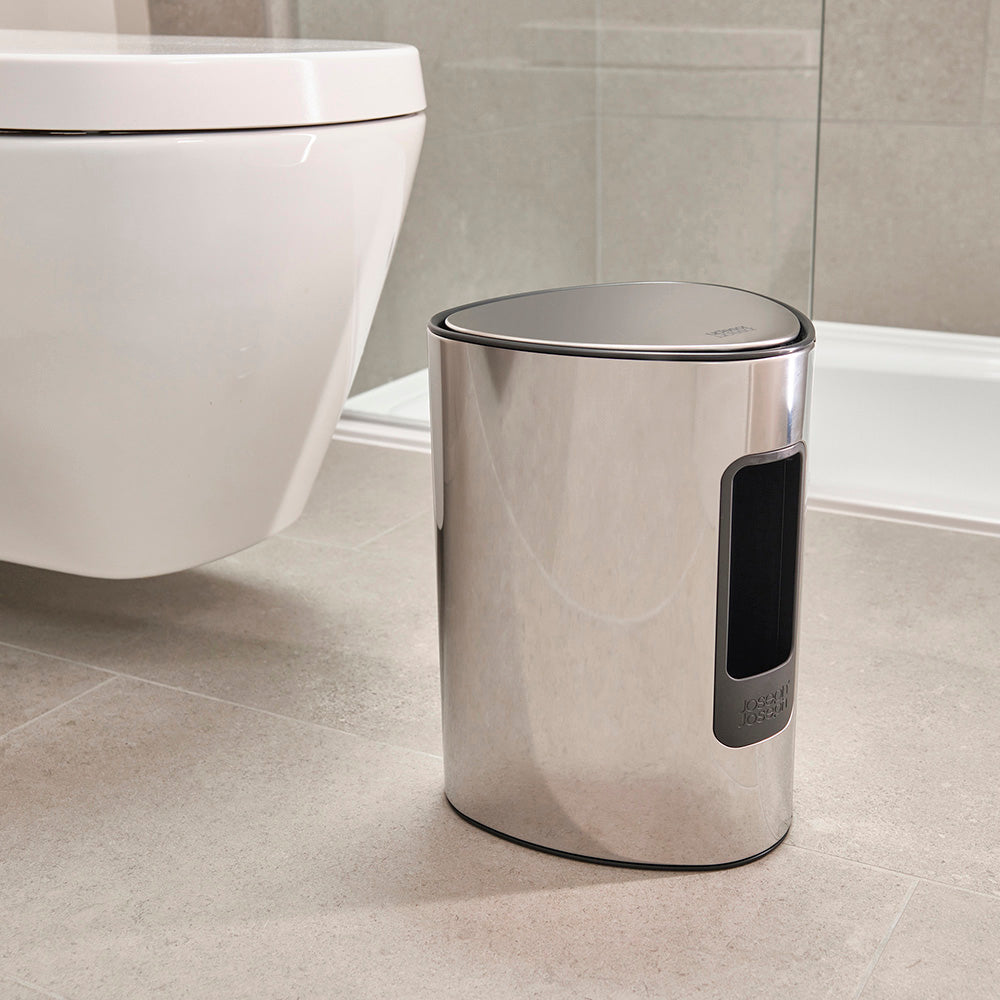 Joseph Joseph EasyStore™ 5L Luxe Stainless Steel Bathroom Pedal Bin