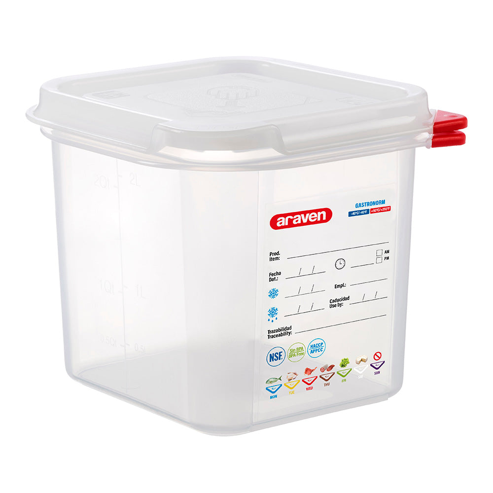 Araven Gastronome Professional Airtight Storage Container, 2.6L