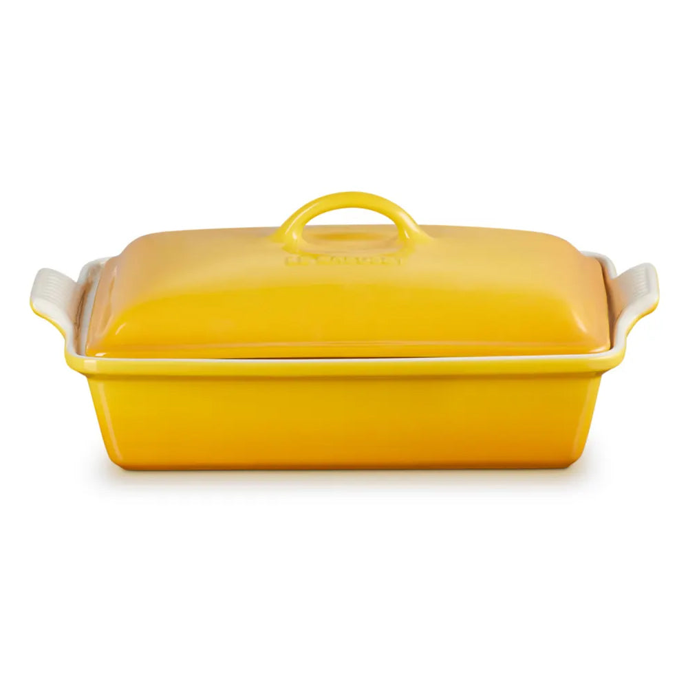 Le Creuset Heritage Rectangular Baking Dish with Lid, 33cm