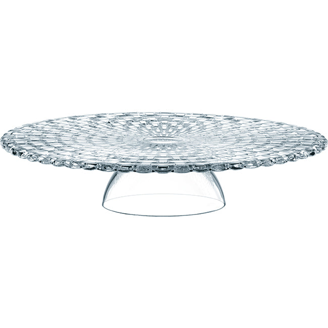 Nachtmann Bossa Nova Lead-Free Crystal Footed Cake Stand
