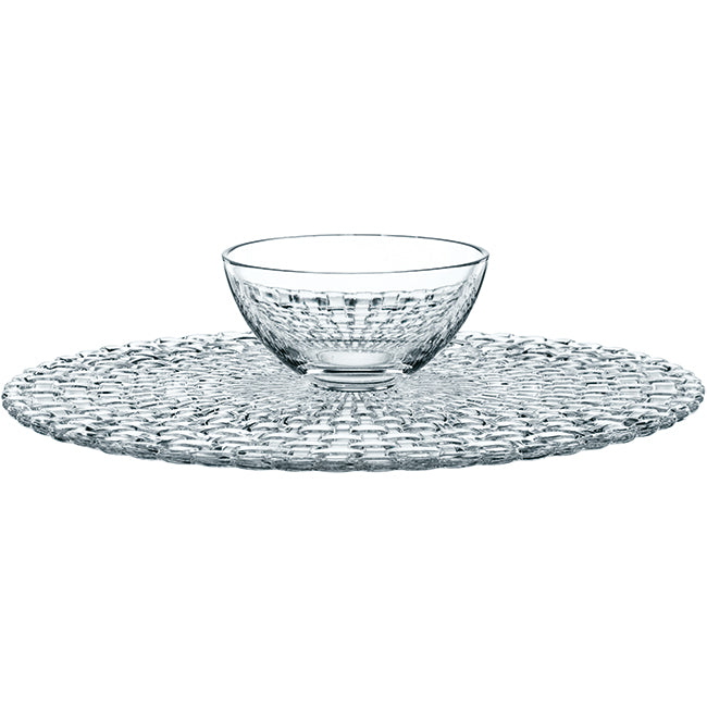 Nachtmann Bossa Nova Lead-Free Crystal Footed Cake Stand