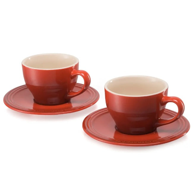 Le Creuset Cappuccino Cup And Saucer, Set of 2