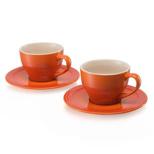 Le Creuset Cappuccino Cup And Saucer, Set of 2