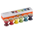 Le Creuset Rainbow Collection Footed Egg Cups, Set of 6
