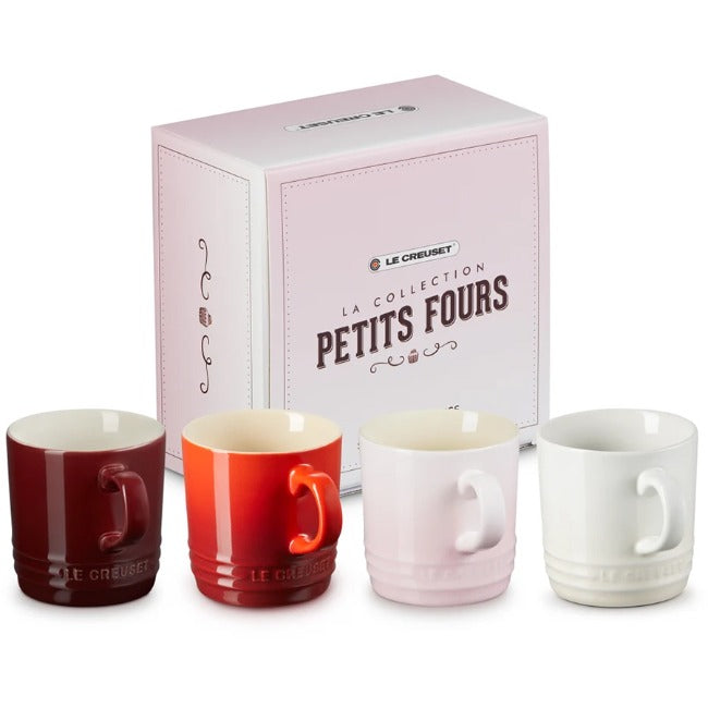 Le Creuset La Collection Petits Fours Cappuccino Mugs, Set Of 4