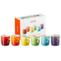 Le Creuset Rainbow Collection Cappuccino Mugs, Set Of 6
