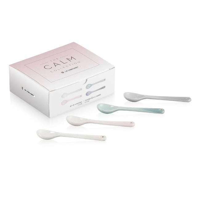 Le Creuset Calm Collection Stoneware Spoons, Set of 4