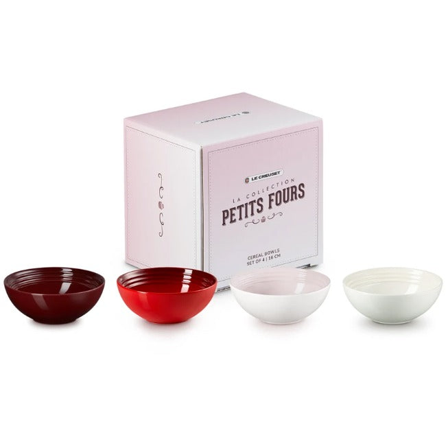 Le Creuset La Collection Petits Fours Cereal Bowls, Set Of 4
