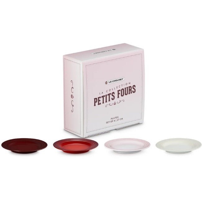 Le Creuset La Collection Petits Fours Appetiser Plates, Set of 4