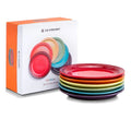 Le Creuset Rainbow Collection Tea Plates, Set of 6