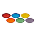 Le Creuset Rainbow Collection Coupe Dinner Plates, Set Of 6