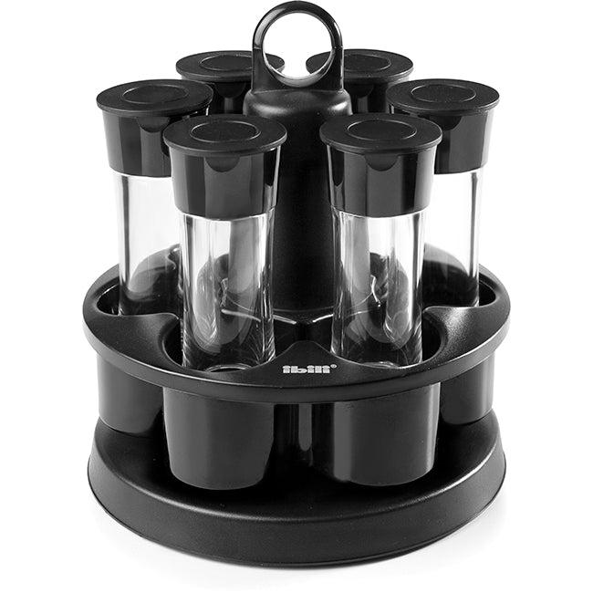 Ibili Set Of 6 Rotating Spice Jar Carousel