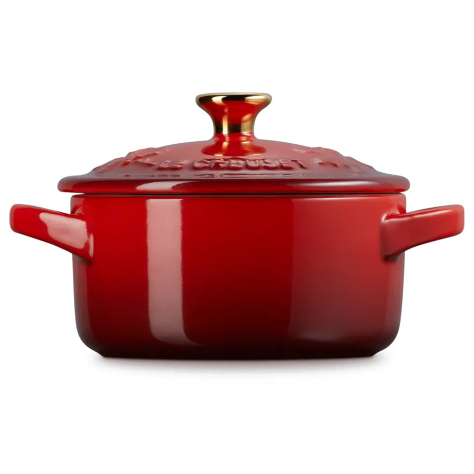 Le Creuset Holly Mini Stoneware Cocotte, 10cm