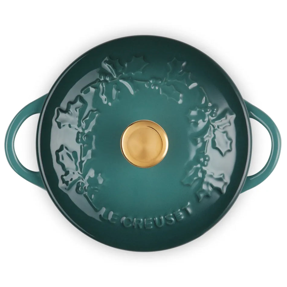 Le Creuset Holly Mini Stoneware Cocotte, 10cm