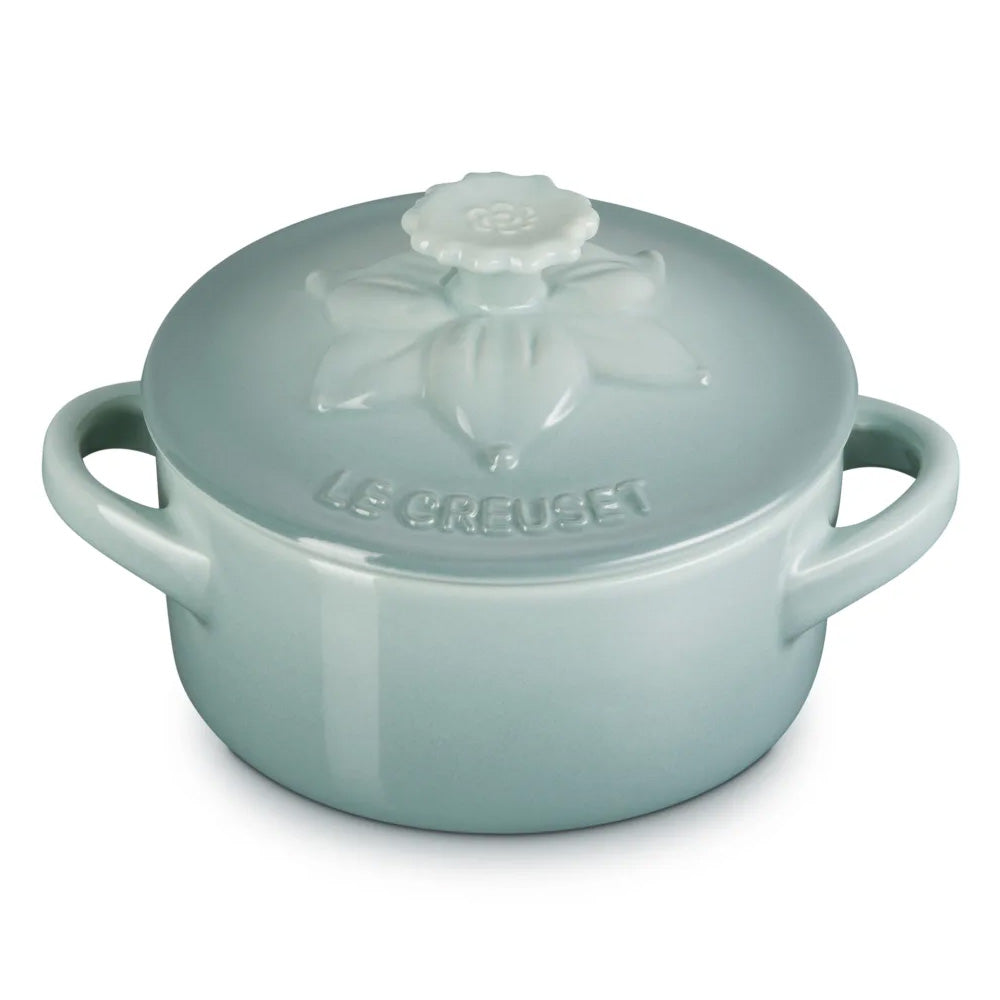Le Creuset La Collection Jardin Round Mini Stoneware Cocotte, 10cm