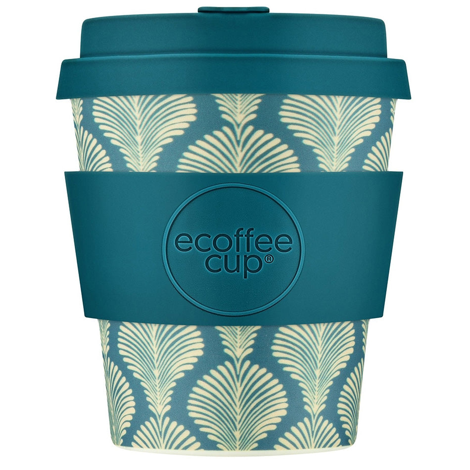Ecoffee Cup Patterns Natural Fibre Reusable Coffee Cup, 250ml