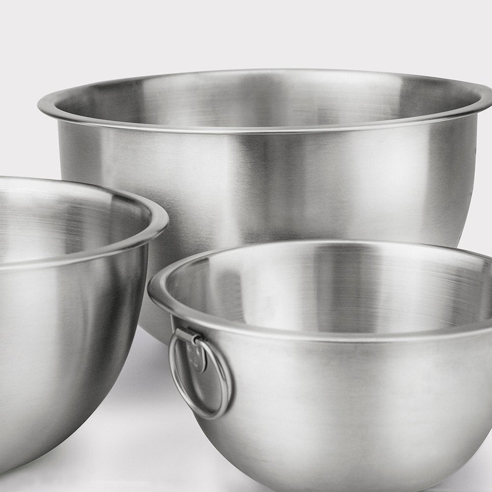 Tovolo Stainless Steel Mixing Bowls with Tight Seal Lids, Set of 3