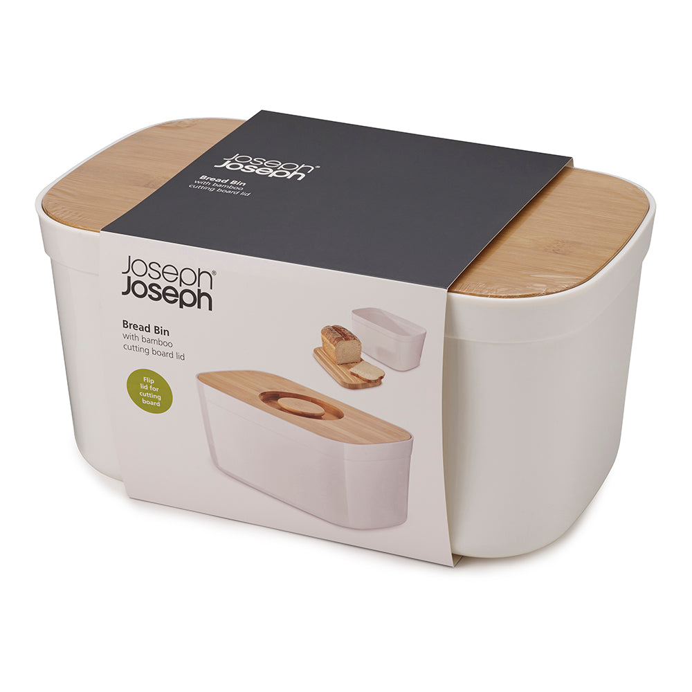 Joseph Joseph Bread Bin with Bamboo Cutting Board Lid