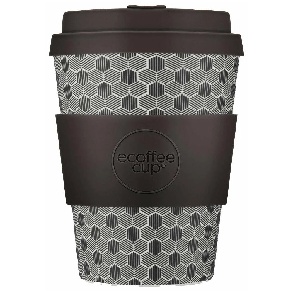 Ecoffee Cup Patterns Natural Fibre Reusable Coffee Cup, 350ml
