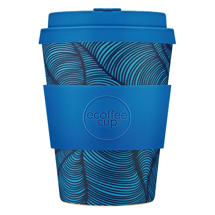 Ecoffee Cup Patterns Natural Fibre Reusable Coffee Cup, 350ml