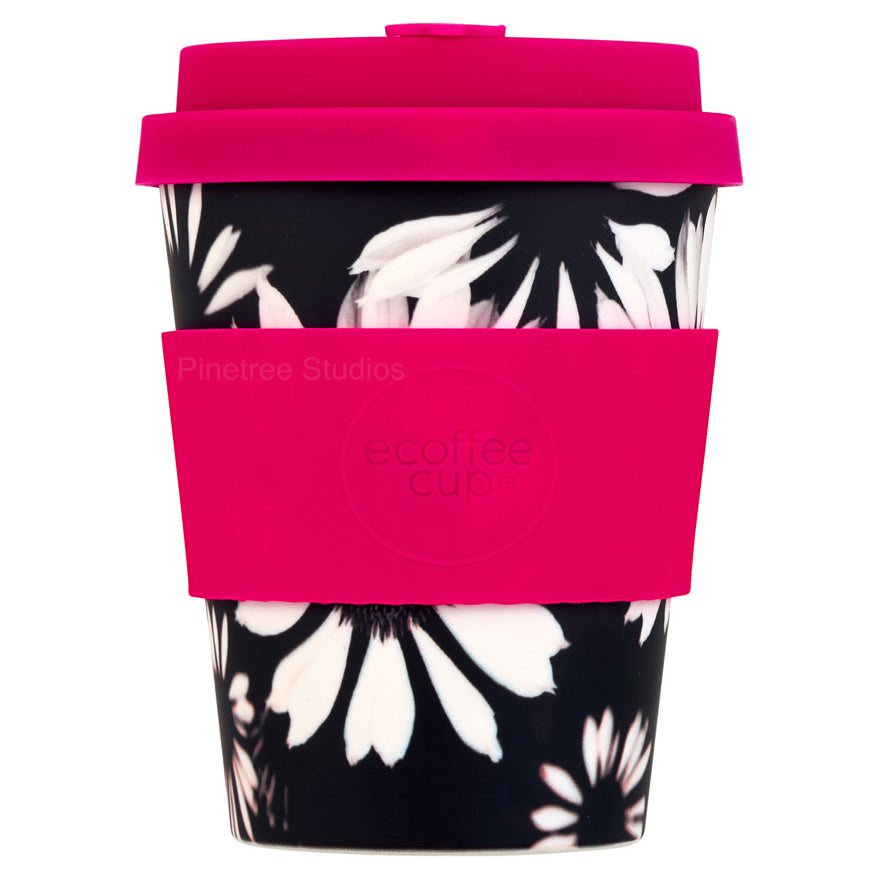 Ecoffee Cup Patterns Natural Fibre Reusable Coffee Cup, 350ml