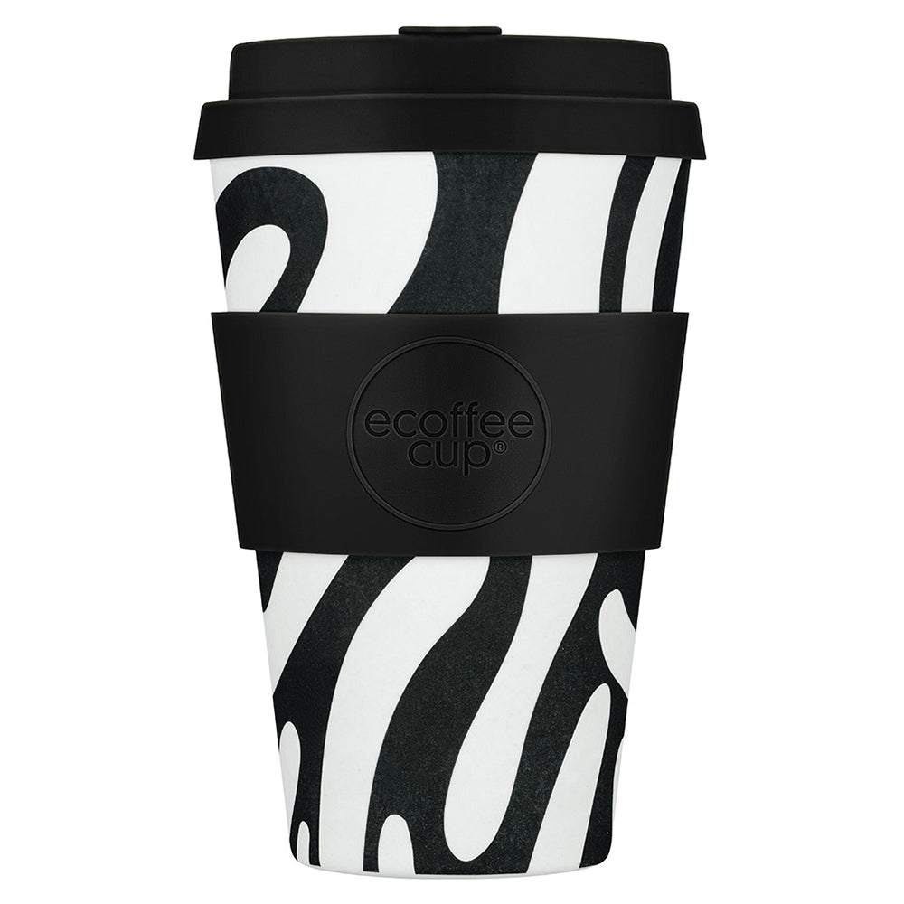 Ecoffee Cup Patterns Natural Fibre Reusable Coffee Cup, 400ml