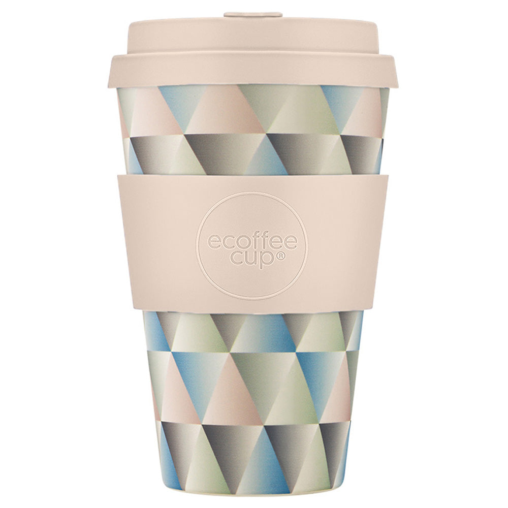 Ecoffee Cup Patterns Natural Fibre Reusable Coffee Cup, 400ml