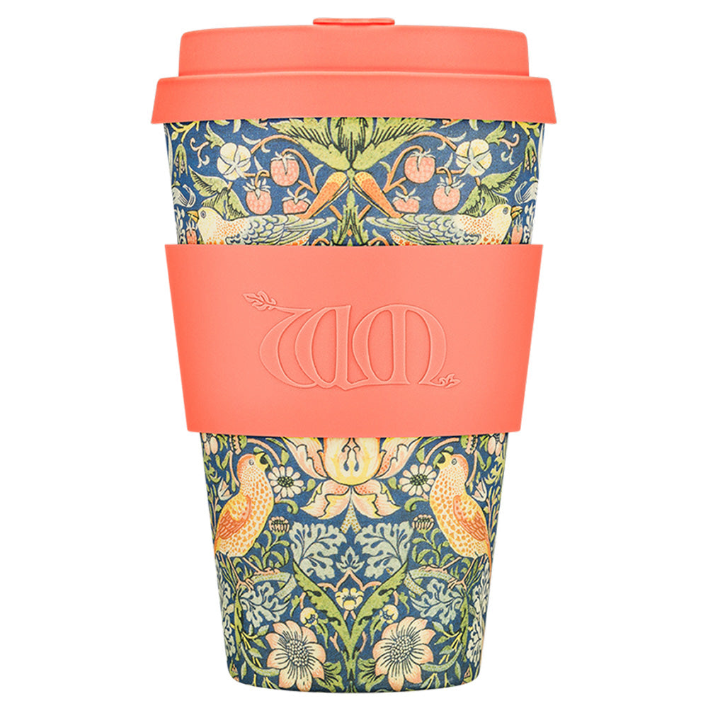 Ecoffee Cup William Morris Natural Fibre Reusable Coffee Cup, 400ml
