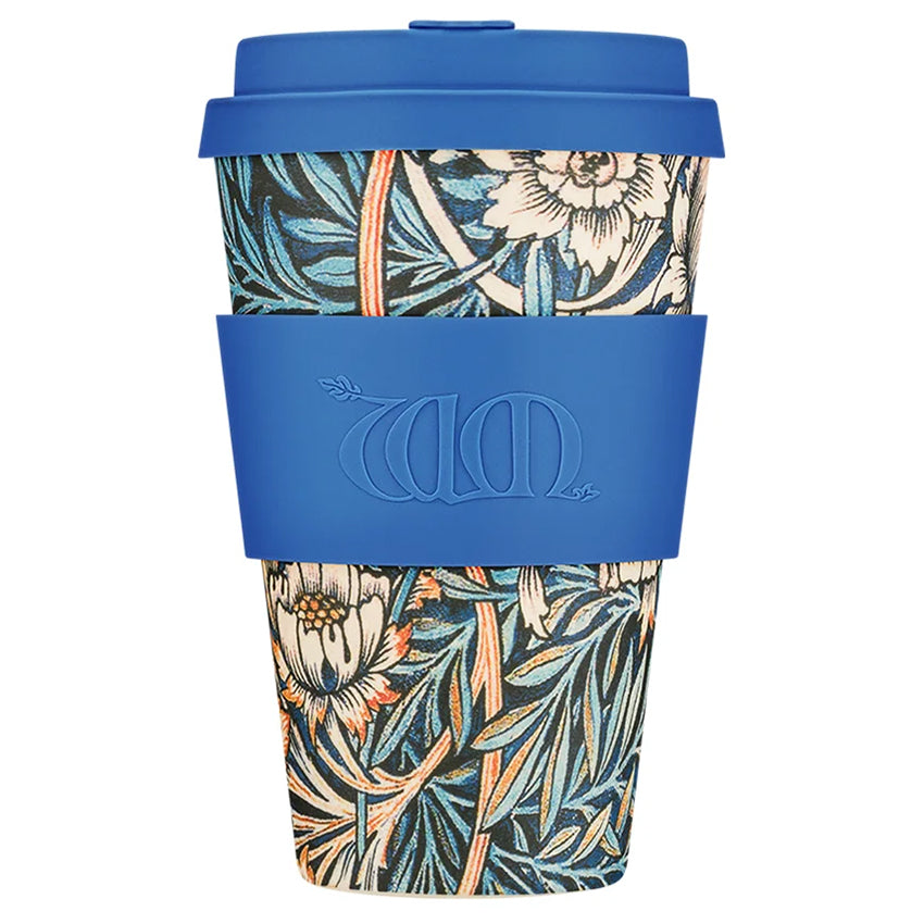 Ecoffee Cup William Morris Natural Fibre Reusable Coffee Cup, 400ml