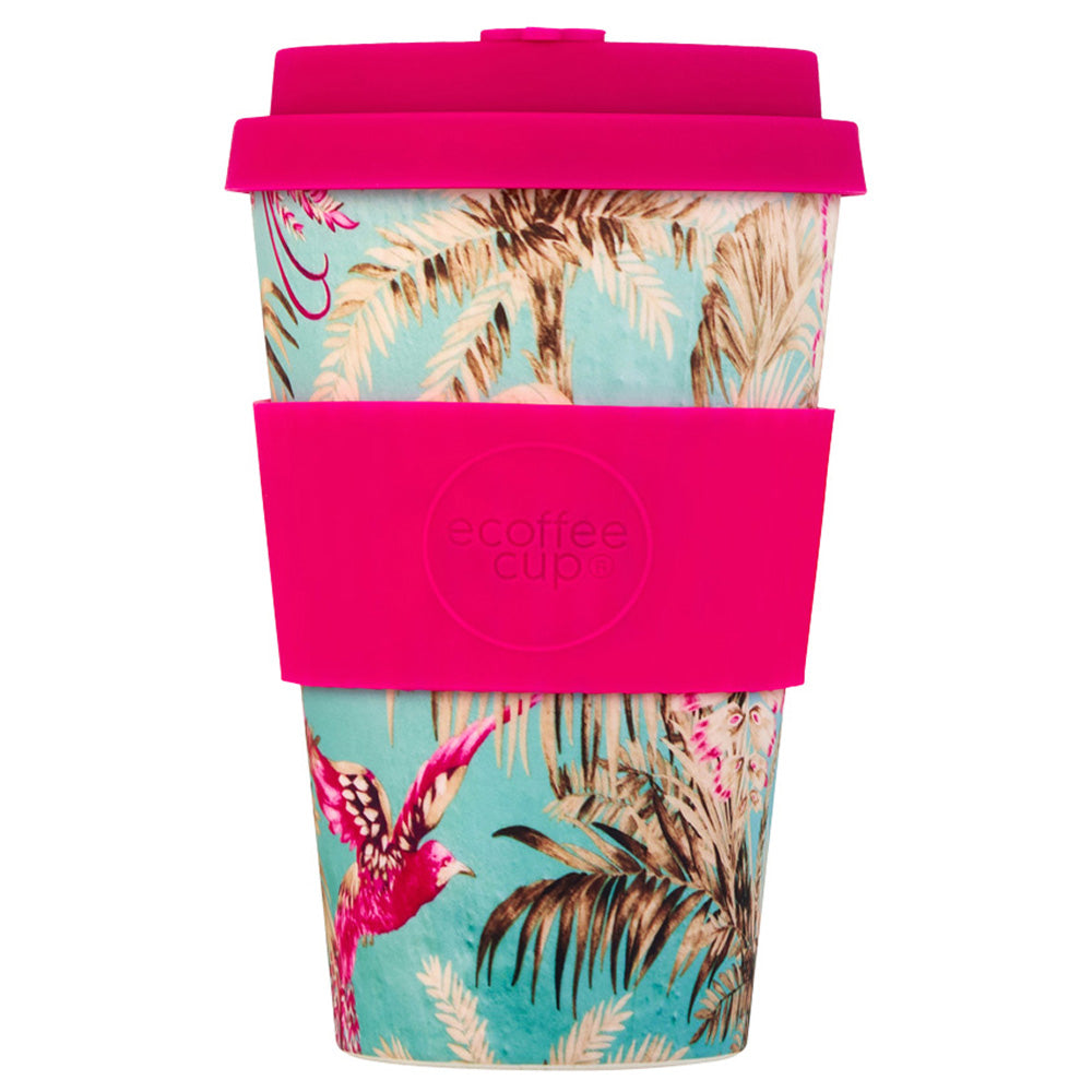 Ecoffee Cup Patterns Natural Fibre Reusable Coffee Cup, 400ml