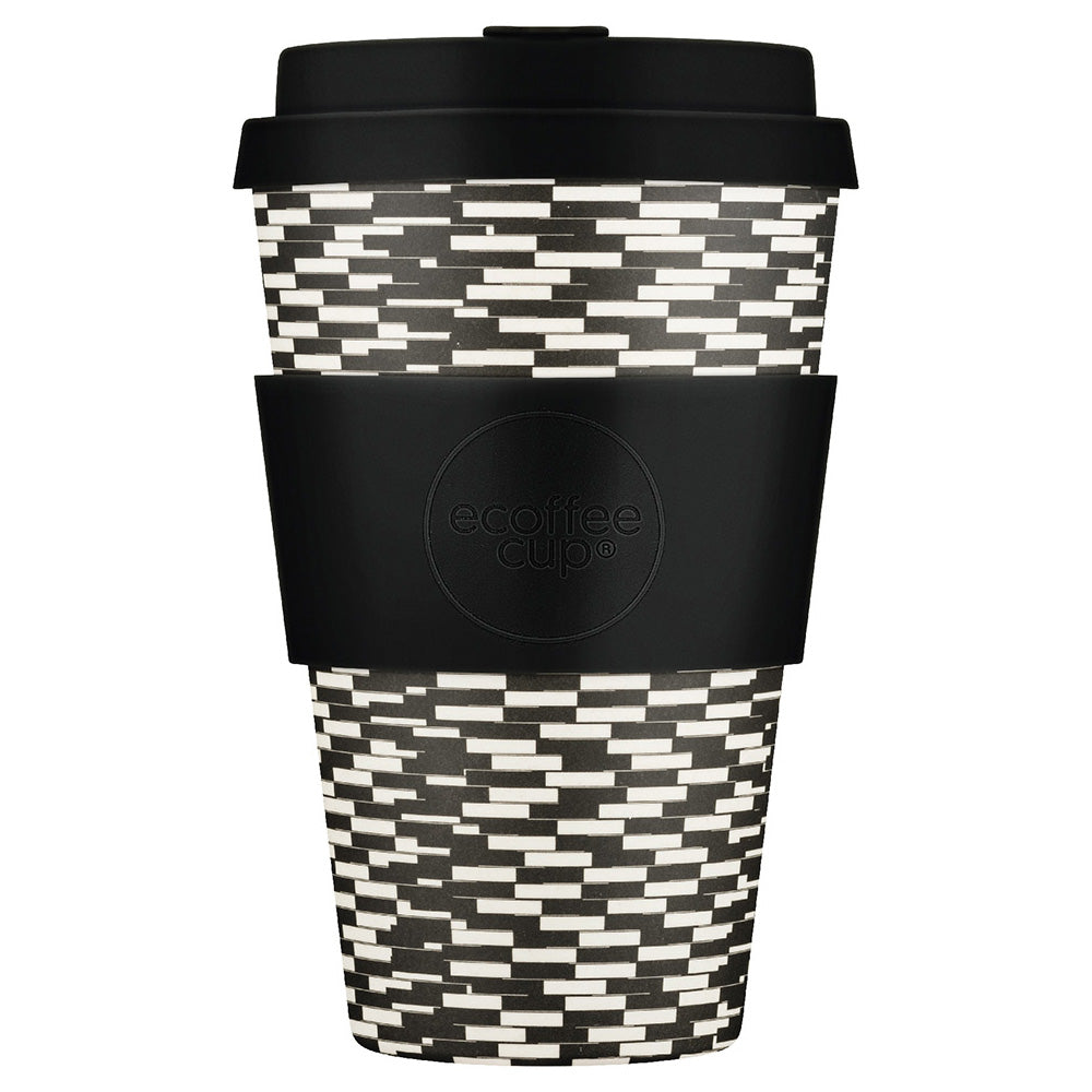 Ecoffee Cup Patterns Natural Fibre Reusable Coffee Cup, 400ml