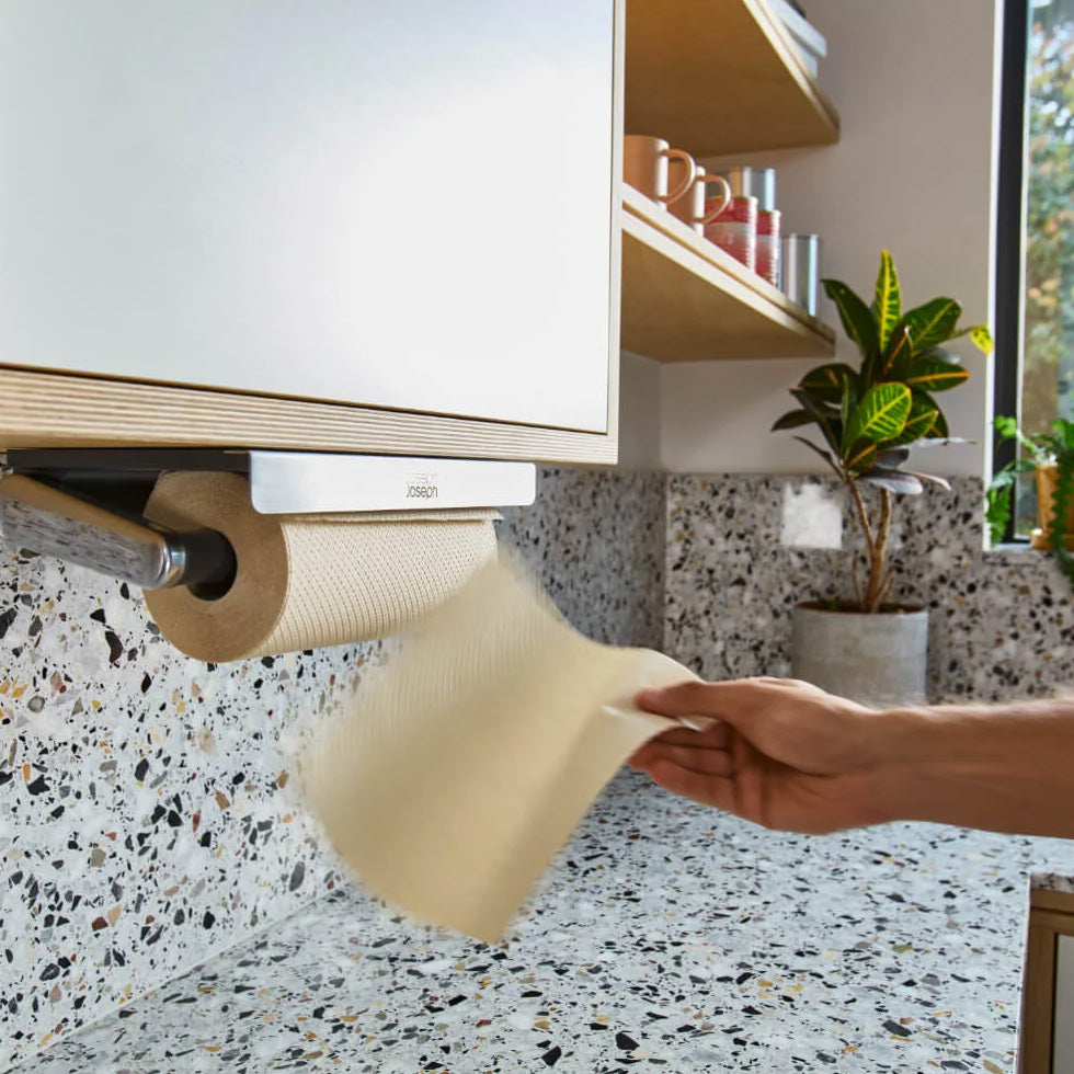 Joseph Joseph RollGrip Under-Shelf Stainless-Steel Kitchen Roll Holder