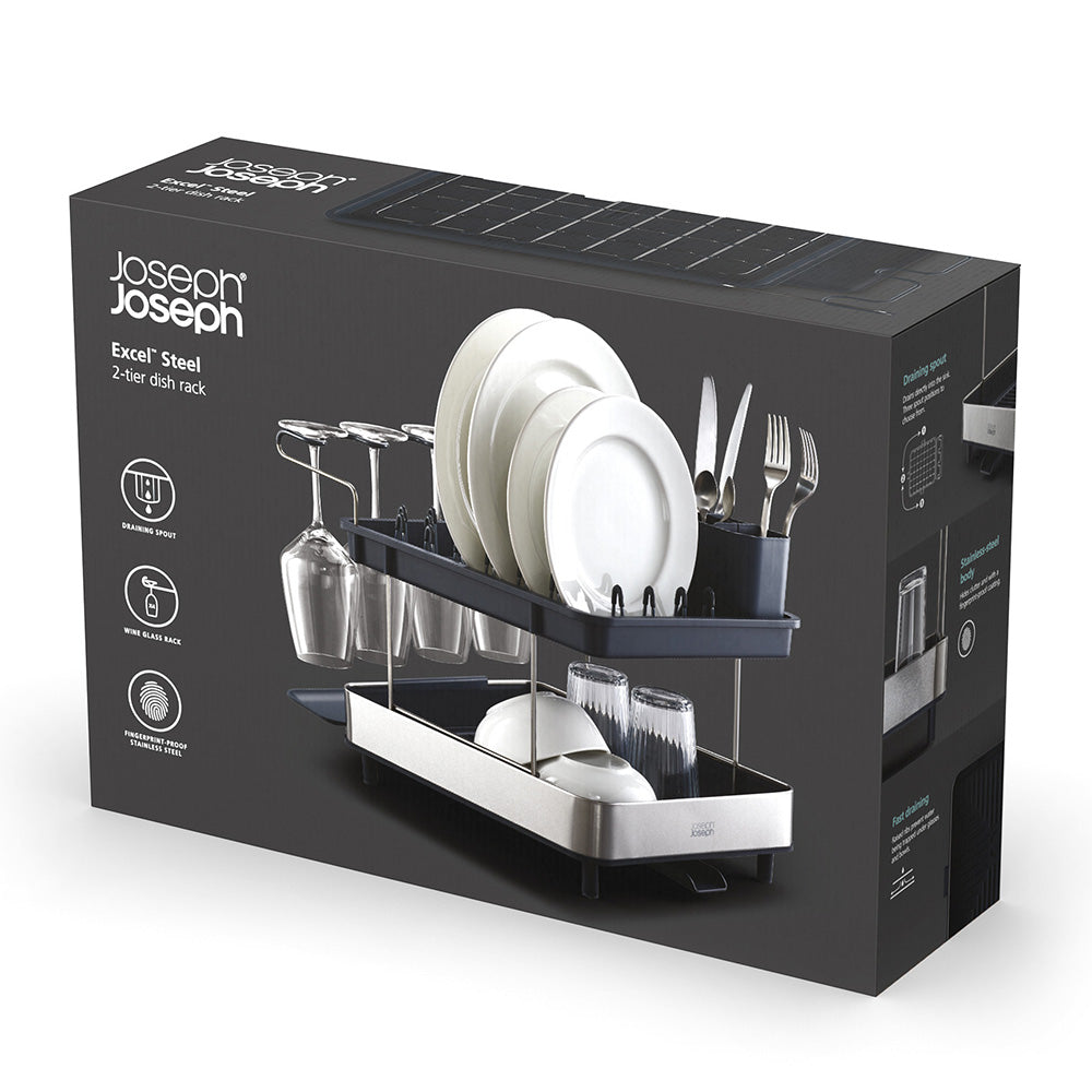 Joseph Joseph Excel™ Stainless Steel 2-Tier Dish Rack