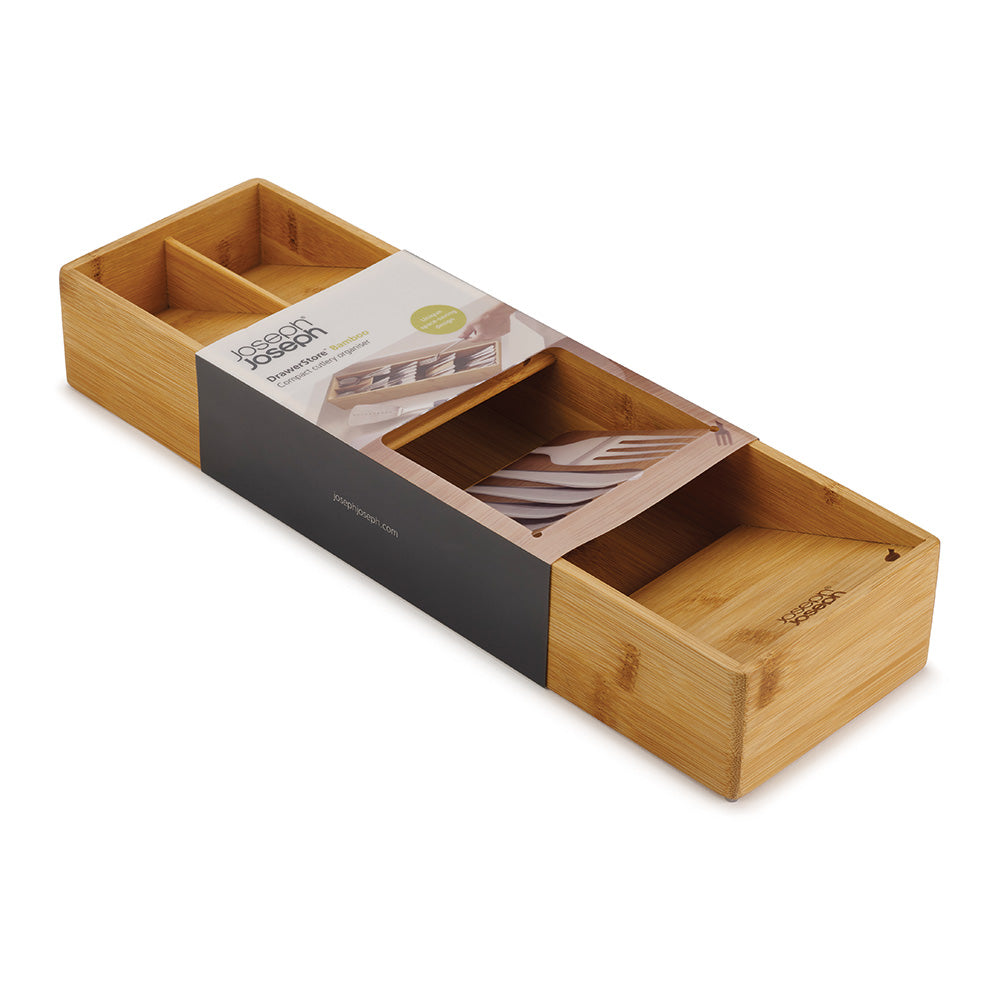 Joseph Joseph DrawerStore™ Bamboo Compact Tiered Cutlery Organiser
