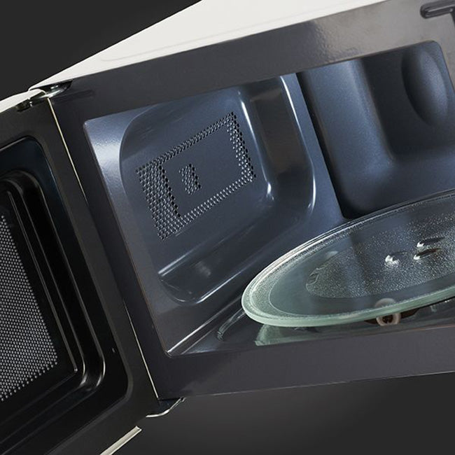 Russell Hobbs Manual Silver Mirror Microwave Oven, 20L