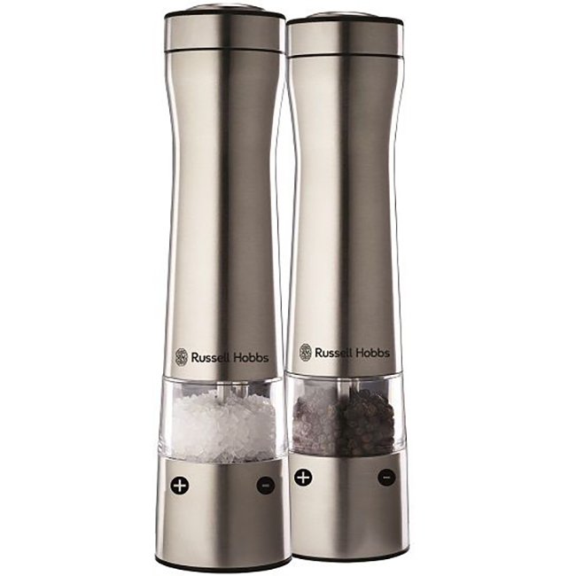 Russell Hobbs Illuminated Battery Operated Salt & Pepper Mill Set