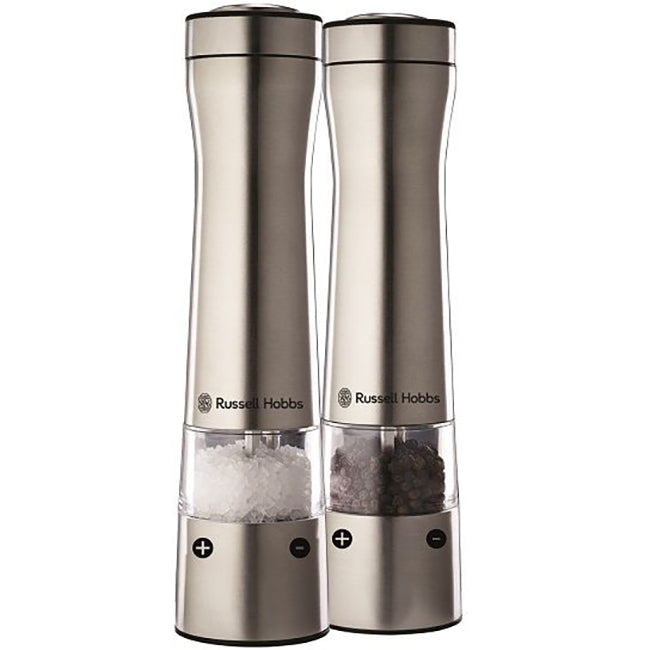 Russell Hobbs Illuminated Battery Operated Salt & Pepper Mill Set