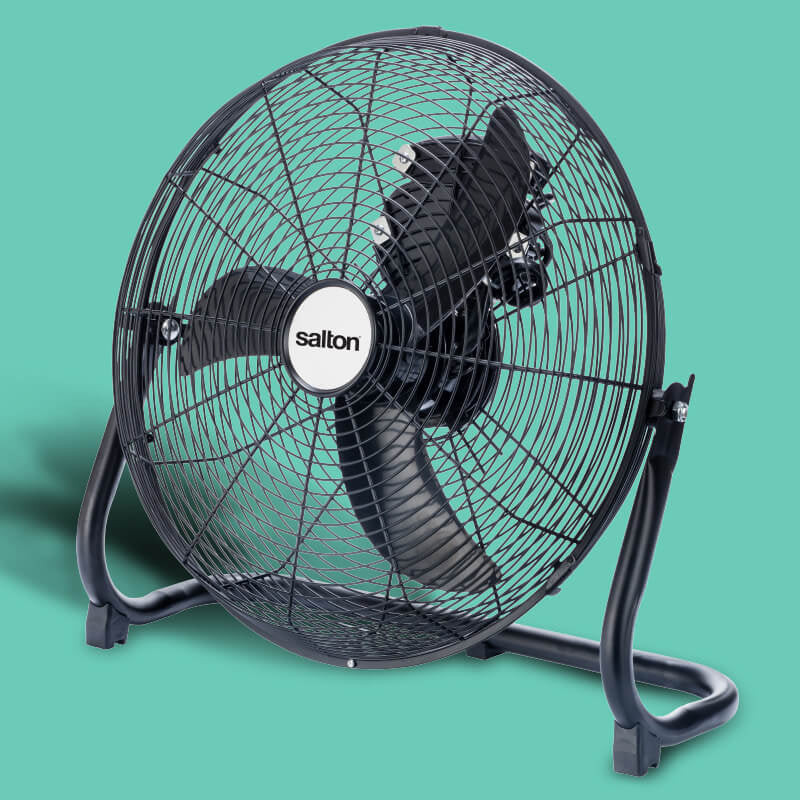 Salton High Velocity Floor Fan, 40cm