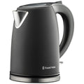 Russell Hobbs Matte Black Stainless Steel Cordless Kettle, 1.7L