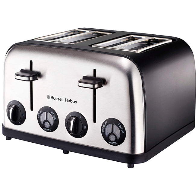 Russell Hobbs Matte Black 4 Slice Toaster