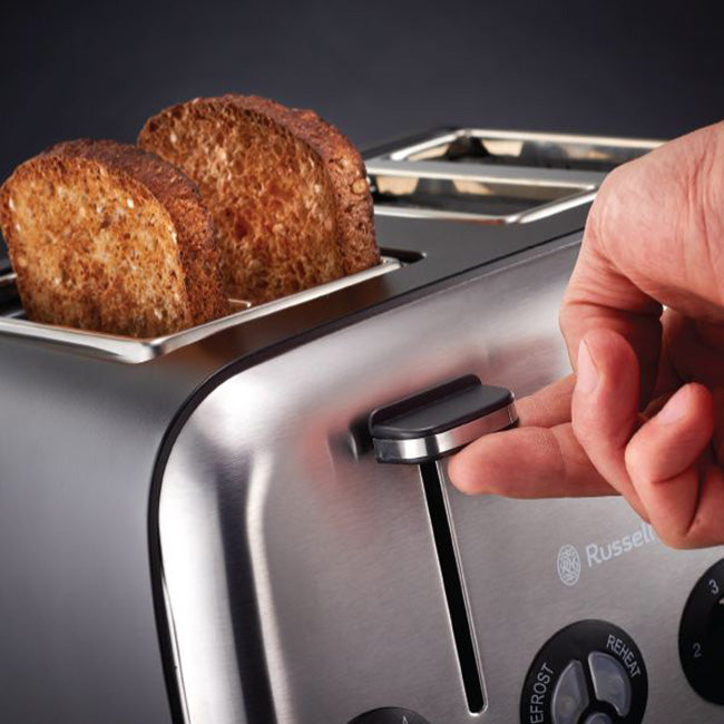 Russell Hobbs Matte Black 4 Slice Toaster